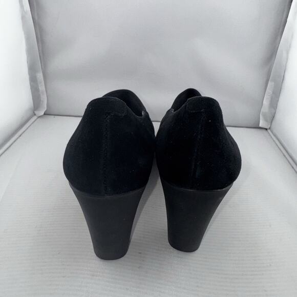 Johnston & Murphy Denise Mary Jane Black Suede Heels Size 10 Medium Comfort Work - Picture 8 of 14